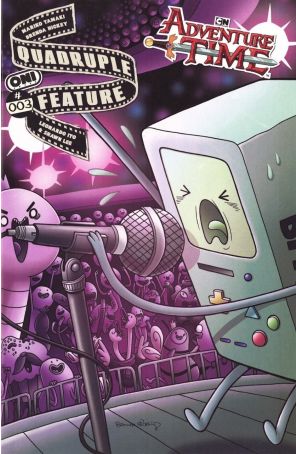 Adventure Time: Quadruple Feature 3A published by Oni with cover art by Brenda Hickey
