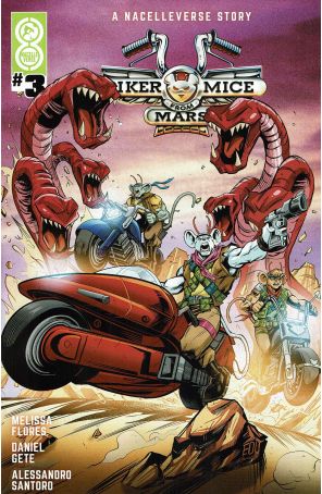 Biker Mice from Mars (Nacelleverse, 2nd Series) 3A published by Oni with cover art by Ed Souza