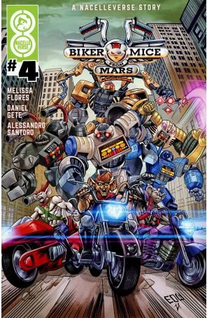 Biker Mice from Mars (Nacelleverse, 2nd Series) 4A published by Oni with cover art by Ed Souza