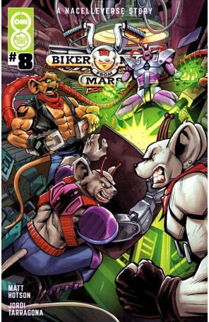 Biker Mice from Mars (Nacelleverse, 2nd Series) 8A published by Oni with cover art by Ed Souza