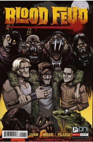 Blood Feud 1A published by Oni with cover art by Drew Moss