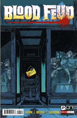 Blood Feud 4 published by Oni with cover art by Drew Moss