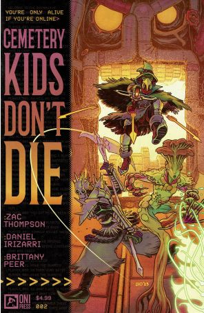 Cemetery Kids Don't Die 2A published by Oni with cover art by Daniel Irizarri