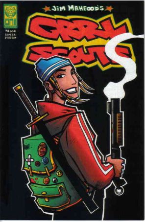 Grrl Scouts (Jim Mahfood's) 4 published by Oni with cover art by Jim Mahfood