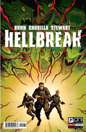 Hellbreak 1C published by Oni with cover art by Dave Johnson