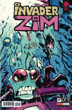 Invader Zim 45B published by Oni with cover art by Cab