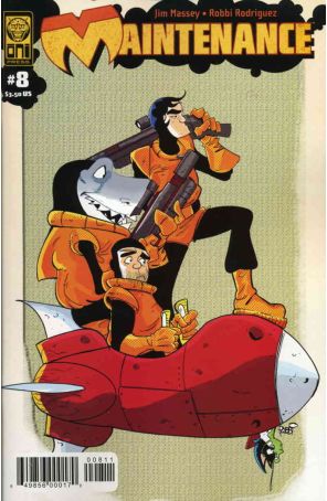 Maintenance 8 published by Oni with cover art by Robbi Rodriguez