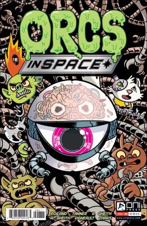 Orcs in Space 8 published by Oni with cover art by Francois Vigneault