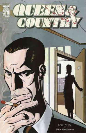 Queen And Country 21 published by Oni with cover art by Mike Hawthorne