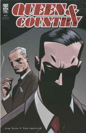 Queen And Country 24 published by Oni with cover art by Mike Hawthorne