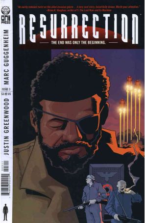Resurrection (Vol. 2) 3 published by Oni with cover art by Justin Greenwood