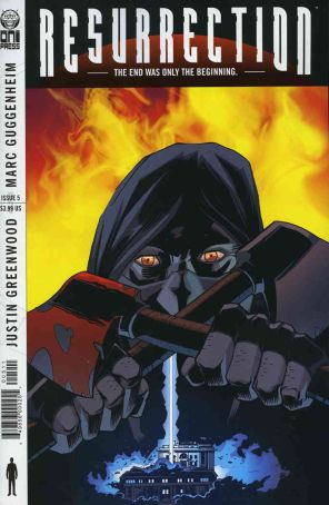 Resurrection (Vol. 2) 5 published by Oni with cover art by Justin Greenwood