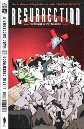 Resurrection (Vol. 2) 9 published by Oni with cover art by Justin Greenwood