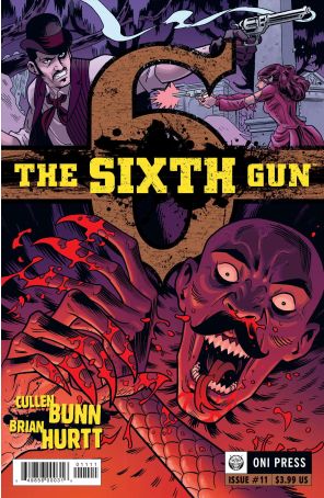 The Sixth Gun 11 published by Oni with cover art by Brian Hurtt