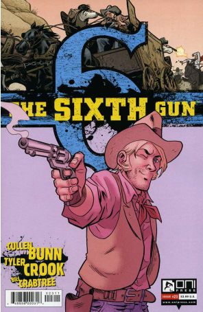 The Sixth Gun 23 published by Oni with cover art by Brian Hurtt