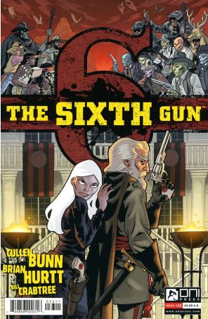 The Sixth Gun 33 published by Oni with cover art by Brian Hurtt