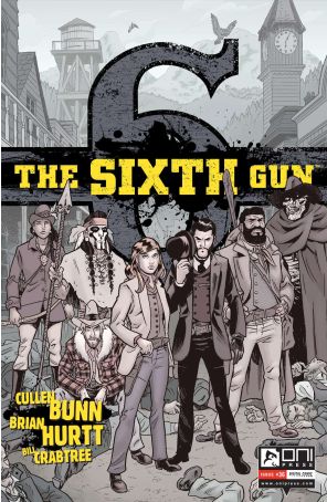 The Sixth Gun 36 published by Oni with cover art by Brian Hurtt