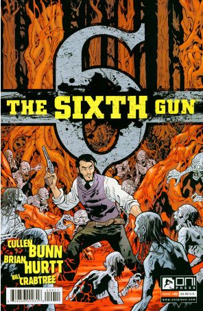 The Sixth Gun 49 published by Oni with cover art by Brian Hurtt