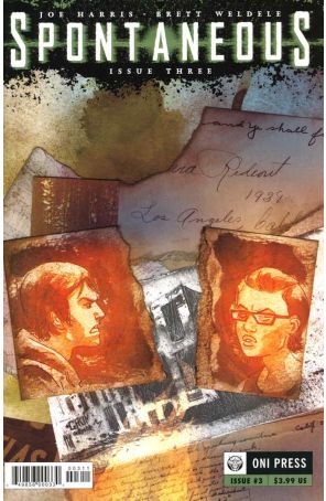 Spontaneous 3 published by Oni with cover art by Brett Weldele