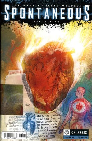 Spontaneous 5 published by Oni with cover art by Brett Weldele