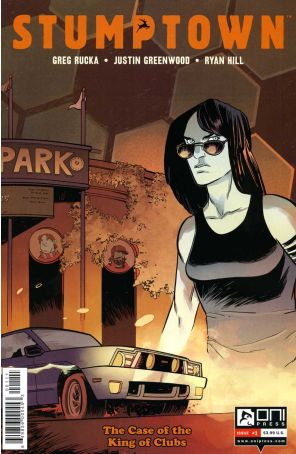 Stumptown (Vol. 3) 1 published by Oni with cover art by Justin Greenwood