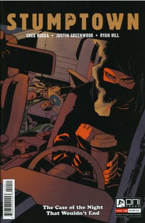 Stumptown (Vol. 3) 10 published by Oni with cover art by Justin Greenwood