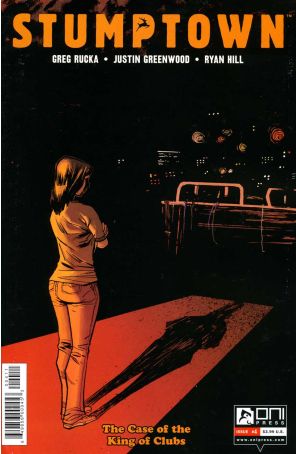Stumptown (Vol. 3) 4 published by Oni with cover art by Justin Greenwood