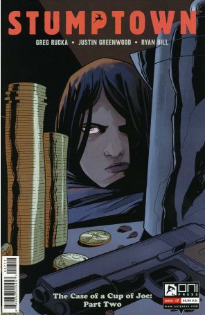 Stumptown (Vol. 3) 7 published by Oni with cover art by Justin Greenwood