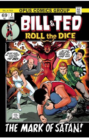 Bill And Ted Roll the Dice 2C published by Opus with cover art by Wayne Nichols