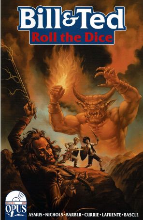 Bill And Ted Roll the Dice 3A published by Opus with cover art by Lukas Ketner