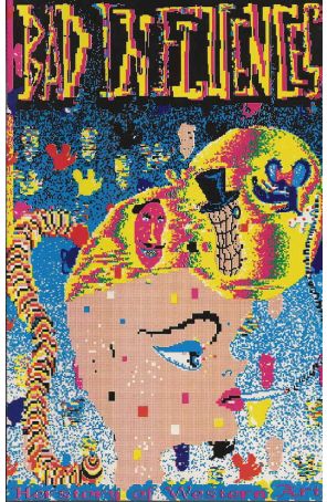 Bad Influences 1 published by Otis Art Institute with cover art by Georganne Deen (front & back)