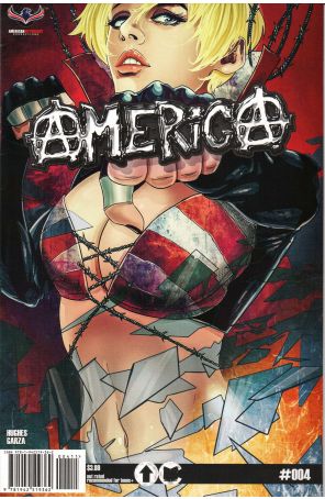 America (Overground) 4 published by American Mythology with cover art by Jon Hughes
