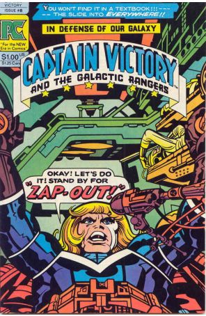 Captain Victory and the Galactic Rangers 8 published by Pacific with cover art by Jack Kirby