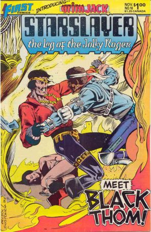 Starslayer 10 published by First with cover art by Lenin Delsol