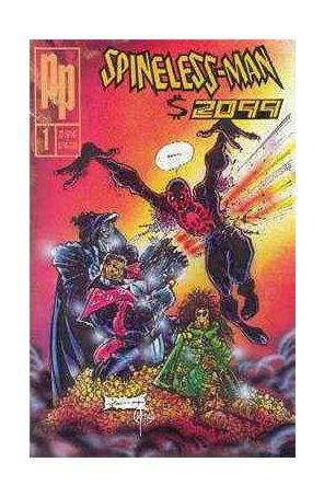 Spineless-Man $2099 1 published by Parody with cover art by Sam Kieth
