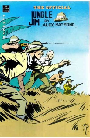 Official Jungle Jim 8 published by Pioneer with cover art by Alex Raymond