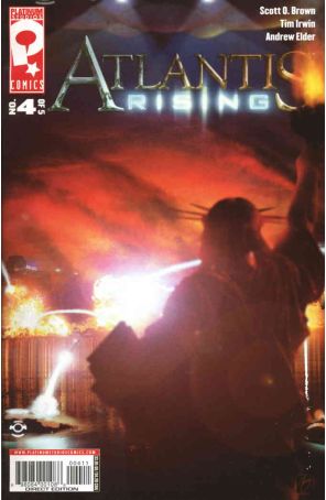 Atlantis Rising 4 published by Platinum with cover art by Tim Irwin