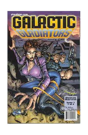 Galactic Gladiators 1 published by Playdigm with cover art by Scott Lee