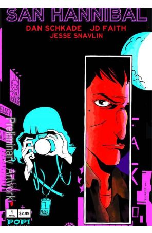 San Hannibal 1 published by Pop Goes the Icon with cover art by Dan Schkade