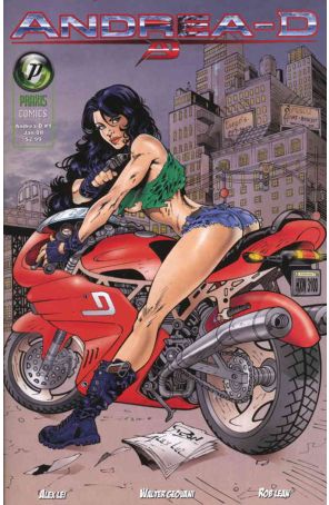 Andrea-D 1 published by Praxis with cover art by Alex Lei