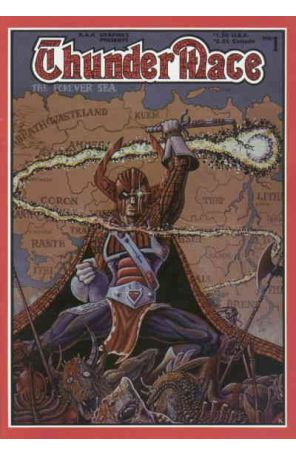 Thundermace 1 published by R.A.K with cover art by Robert Krause and Rick Sellers (back)