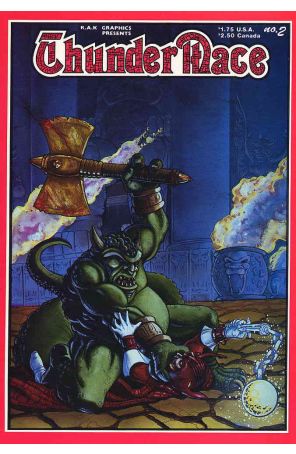 Thundermace 2 published by R.A.K with cover art by Rick Sellers and Robert Kraus (back)