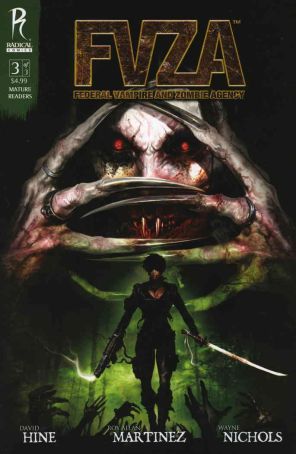 FVZA: Federal Vampire and Zombie Agency 3A published by Radical with cover art by Clint Langley