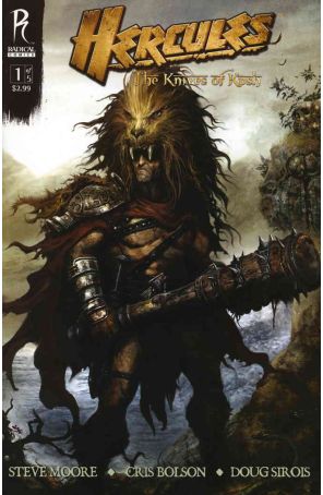 Hercules: The Knives of Kush 1B published by Radical with cover art by Clint Langley