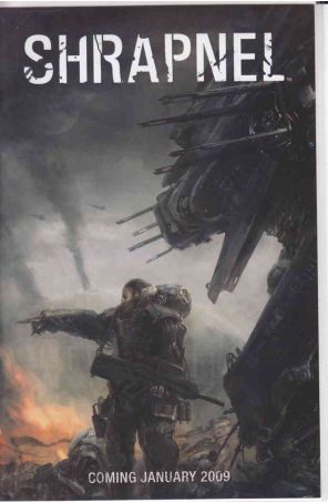 Shrapnel: Aristeia Rising Ashcan 1 published by Radical with cover art by Gerhard Mozsi