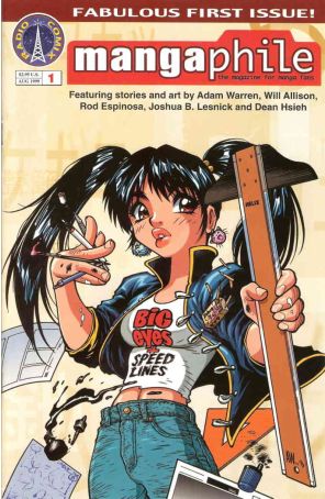 Mangaphile 1 published by Radio Comix with cover art by Adam Warren