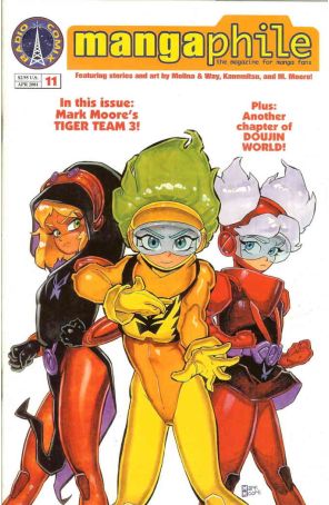 Mangaphile 11 published by Radio Comix with cover art by Mark Moore