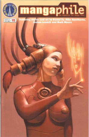 Mangaphile 12 published by Radio Comix with cover art by Will Allison