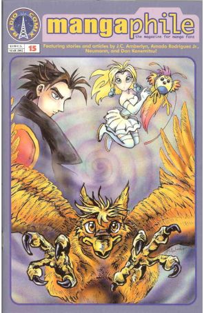 Mangaphile 15 published by Radio Comix with cover art by J.C. Amberlyn