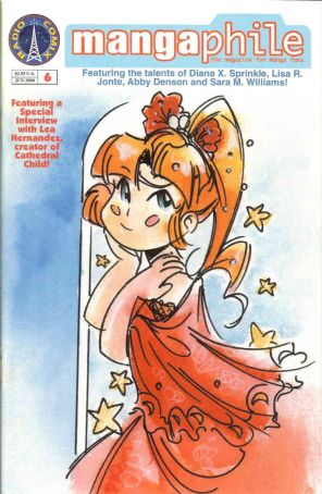 Mangaphile 6 published by Radio Comix with cover art by Lea Hernandez